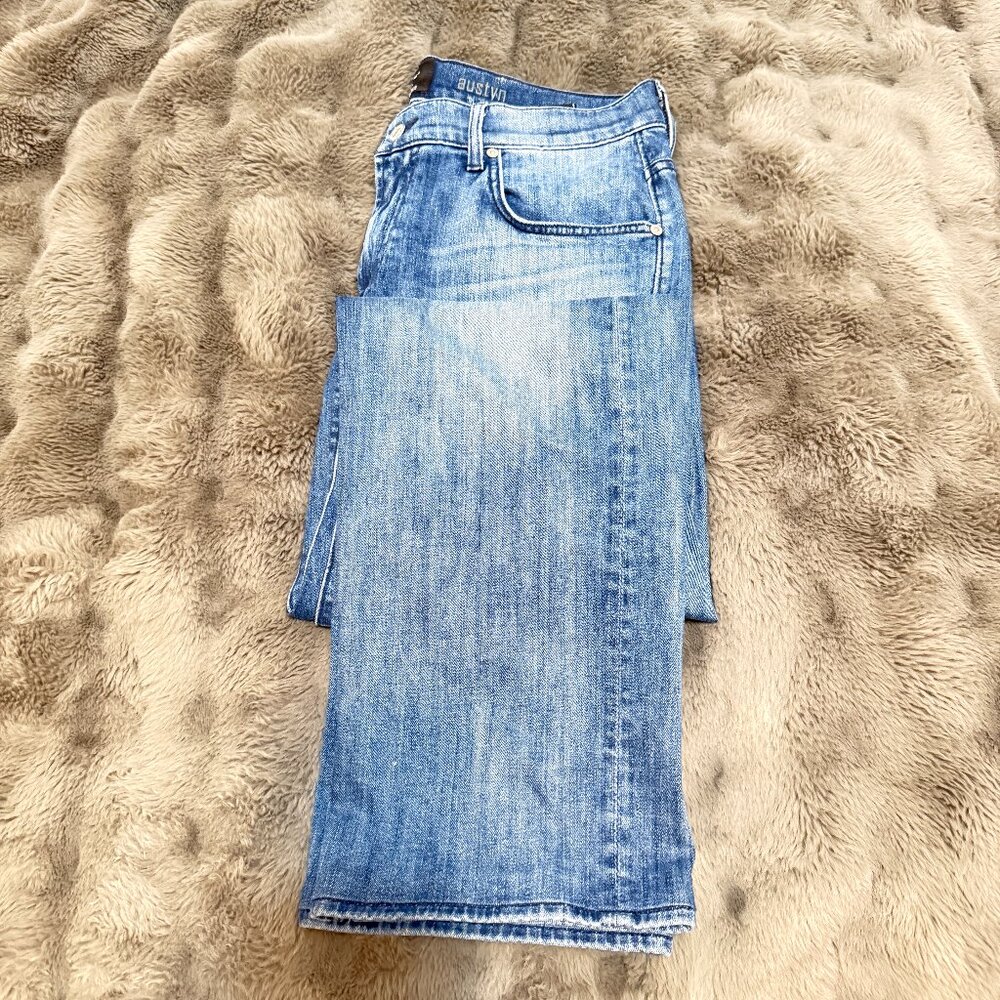 $329 Authentic 7 For ALL MANKIND Austyn Made in USA Men’s Blue Jeans Sz.33 X 30